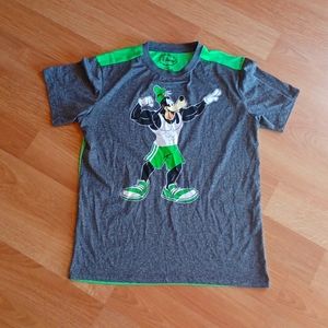 Official Disney Goofy muscle pose workout  Green/gray t-shirt size s